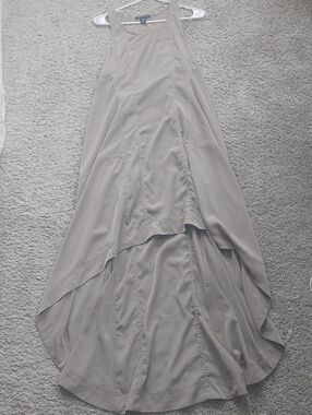 Kenneth Cole Taupe Sleeveless High-Low Dress